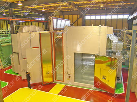 恒温機能付防音試験室:建具複合試験用