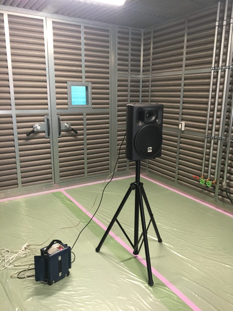 組立式防音室(駆動部品音響計測用)